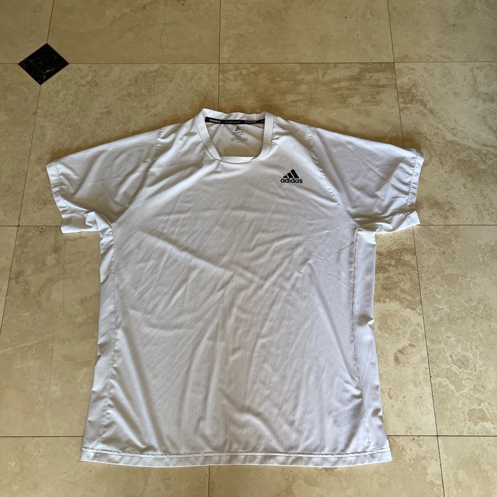 Adidas Men’s White Performance Primeblue Shirt